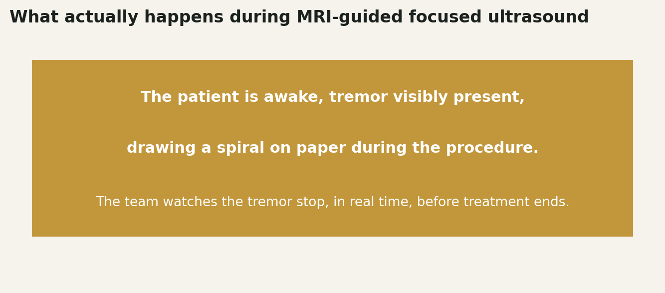 Chart: What actually happens during focused ultrasound is genuinely remarkable