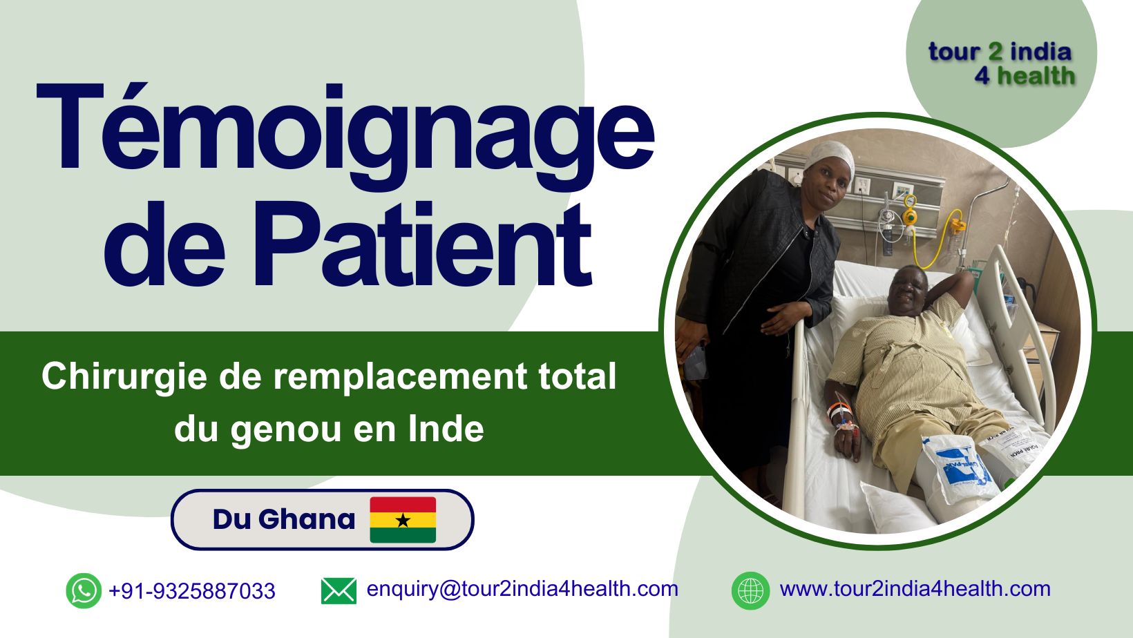 ghana patient regains mobility after total knee replacement india