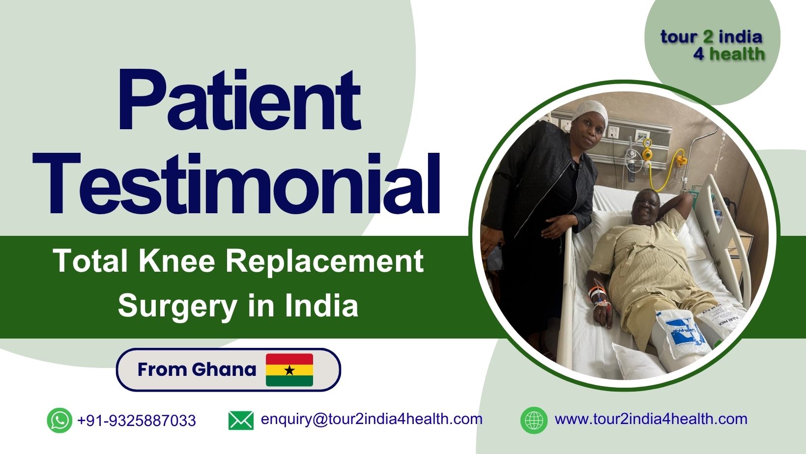 ghana patient regains mobility after total knee replacement india